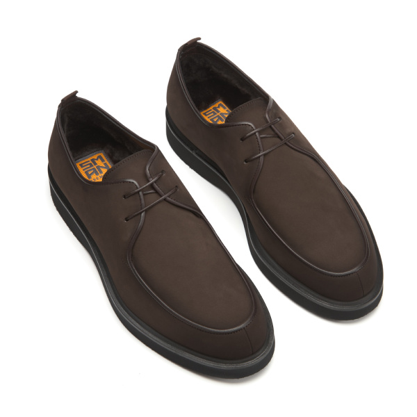 Туфли на меху SMAN (Размер: 38, цвет: коричневый, код: MA14/24-2)