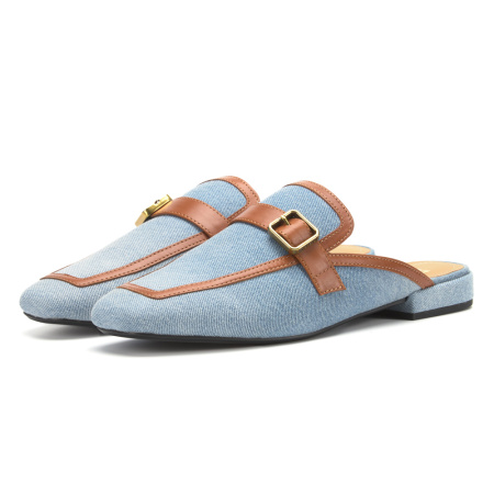 Лофер SMAN (Размер: 36, цвет: небесно-голубой/коричневый, код: CWD17/24-1)