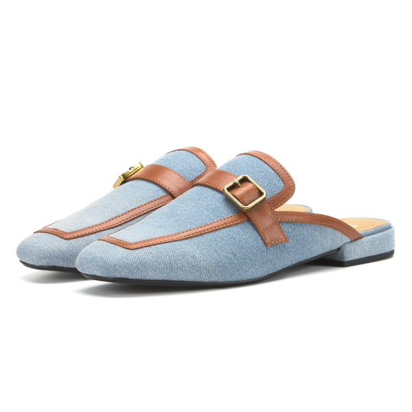 Лофер SMAN (Размер: 36, цвет: небесно-голубой/коричневый, код: CWD17/24-1)