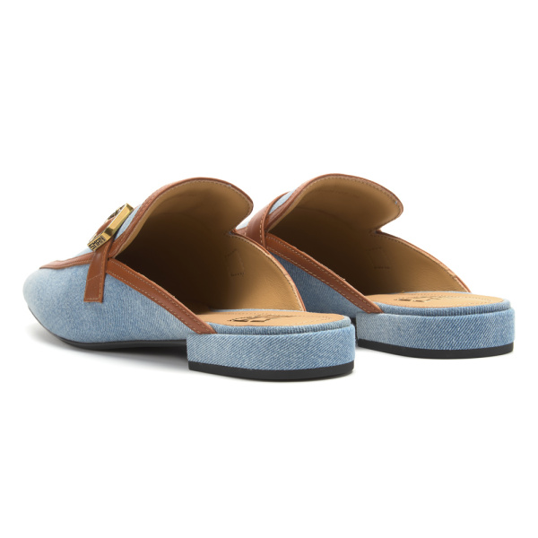 Лофер SMAN (Размер: 36, цвет: небесно-голубой/коричневый, код: CWD17/24-1)